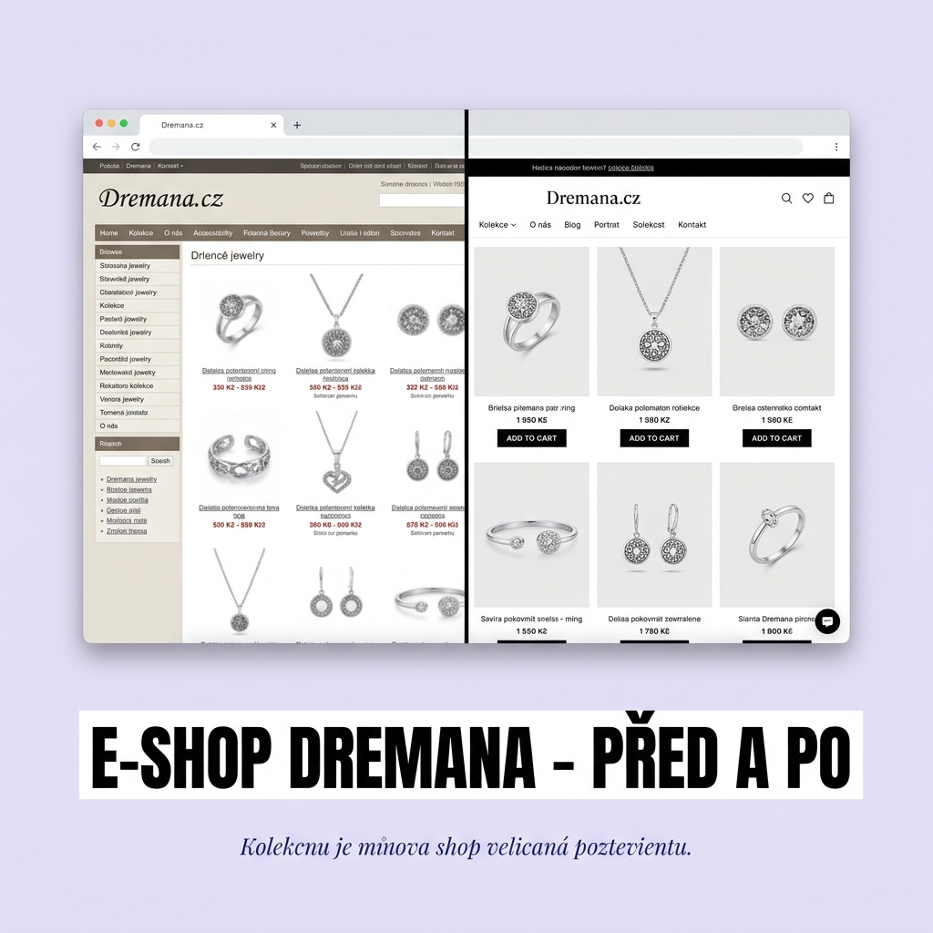 E-shop Dremana redesign
