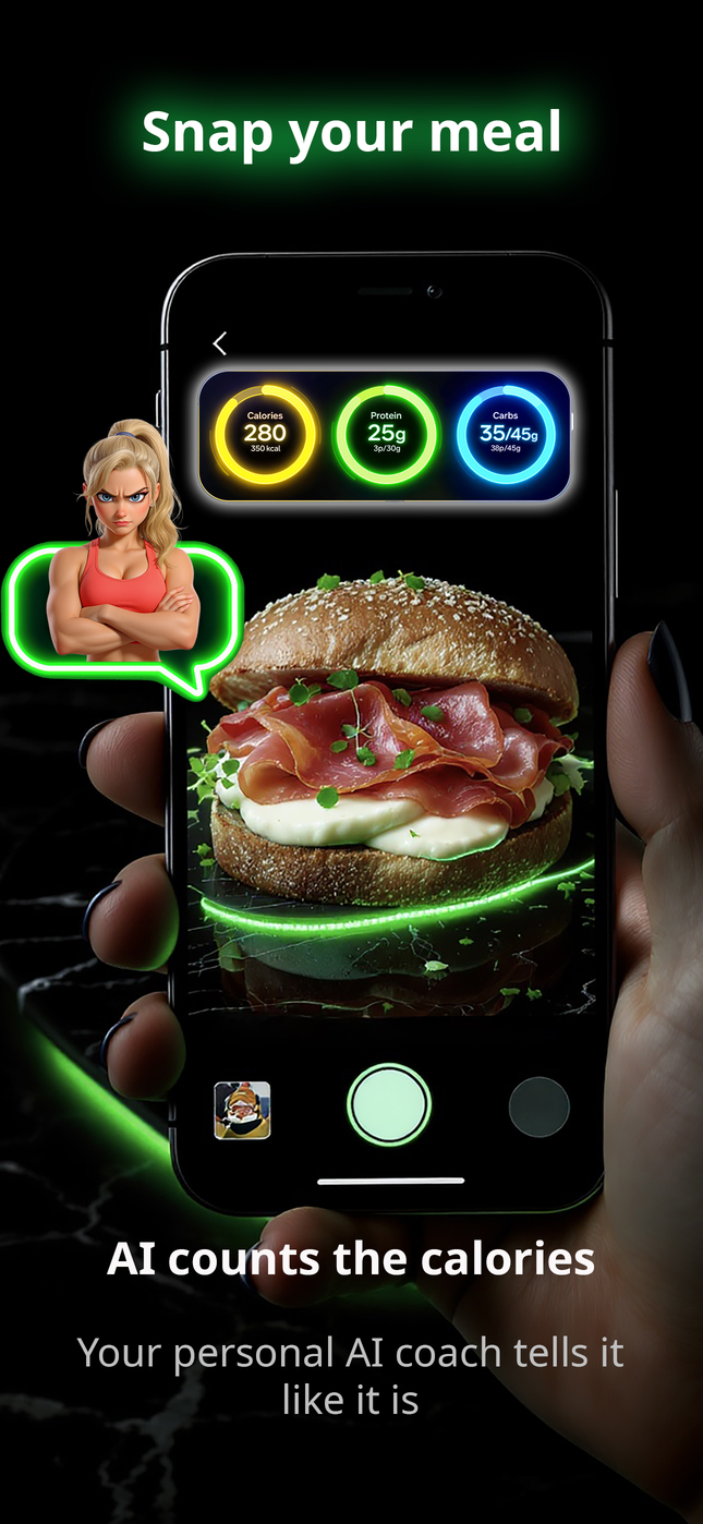 Kaloria – app promo grafika