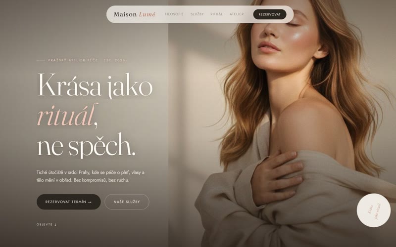 Maison Lumé – pražský atelier péče o krásu